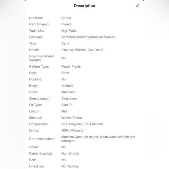 Vintage Palazzo Style Red Tank Top Swing Floral Print Midi Dress - Picture 9 of 11